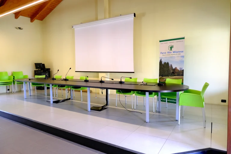 Interno della Sala Meeting dell'area Cascinetta