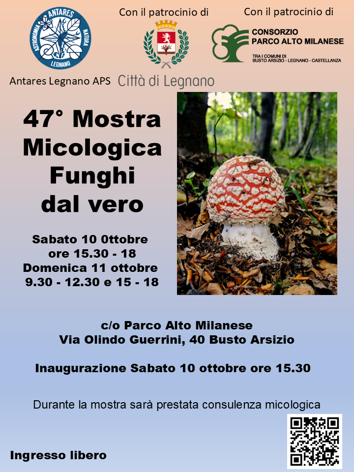 locandina 47° Mostra Micologica Funghi dal vero